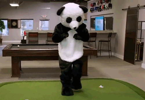 panda happy dance