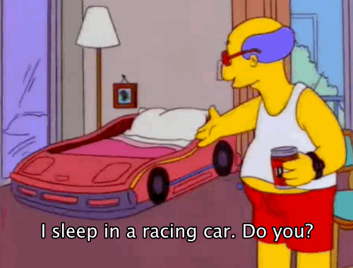 racing car bed gif