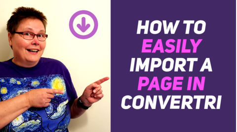 [How to easily import a page in convertri image]