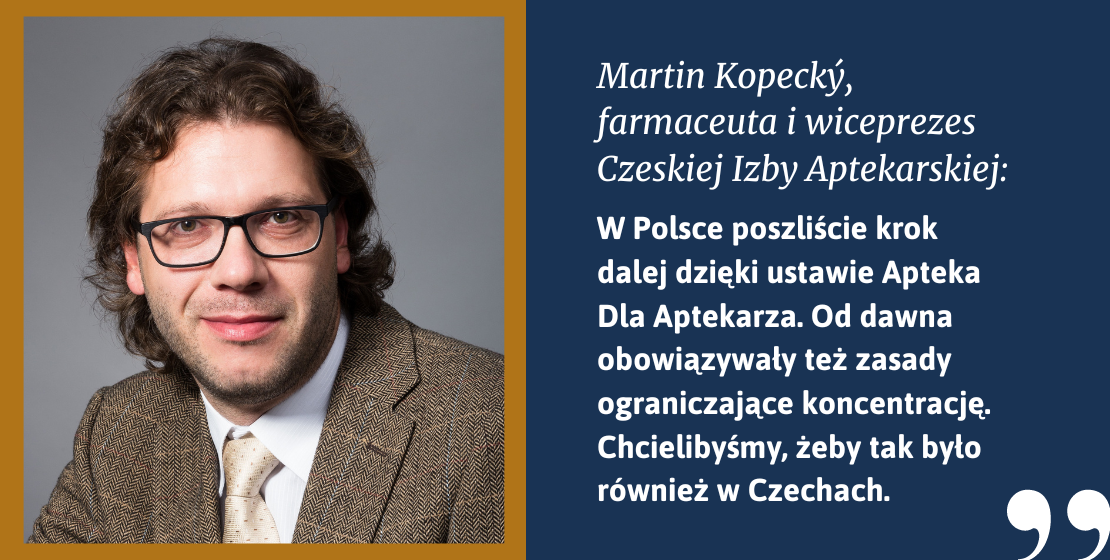 Martin Kopecký, farmaceuta i wiceprezes Czeskiej Izby Aptekarskiej