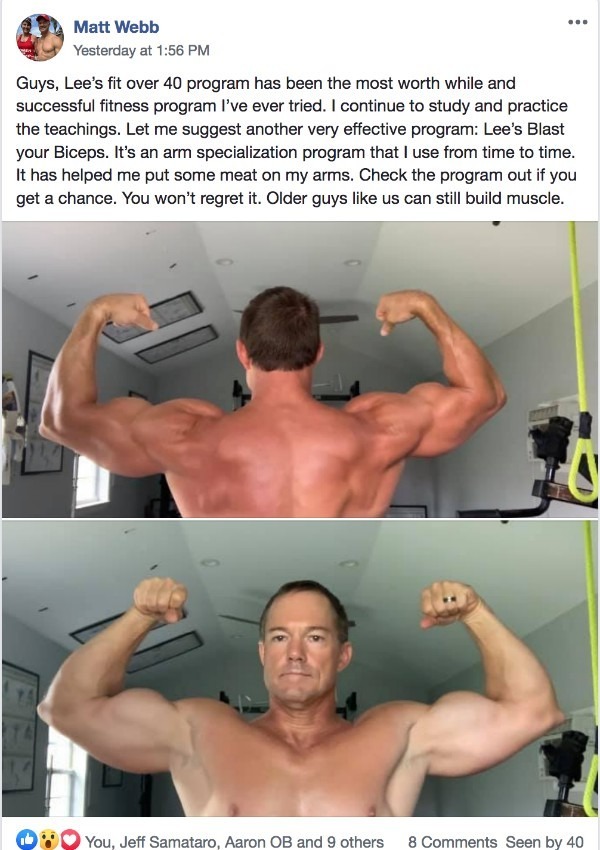Matt's Muscle After 40 Progress!