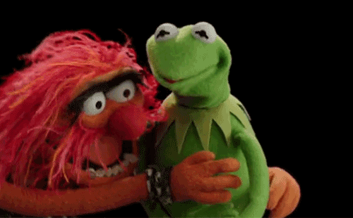 Nick Bramble Kermit hug