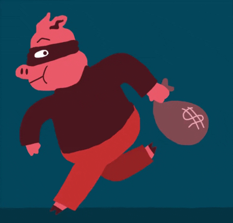 Nick Bramble robbery pig
