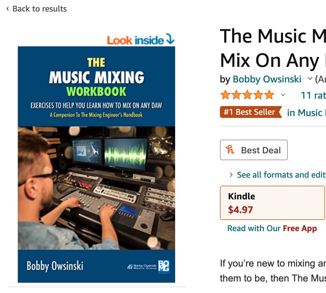 Music Mixing Workbook image