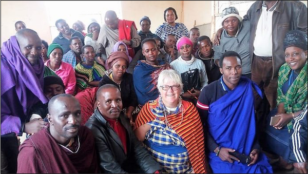 ginny with maasai